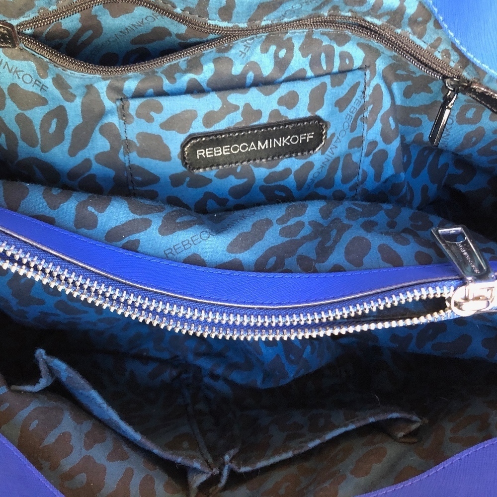 Rebecca Minkoff Amorous Blue Leather Satchel - Picture 4 of 4